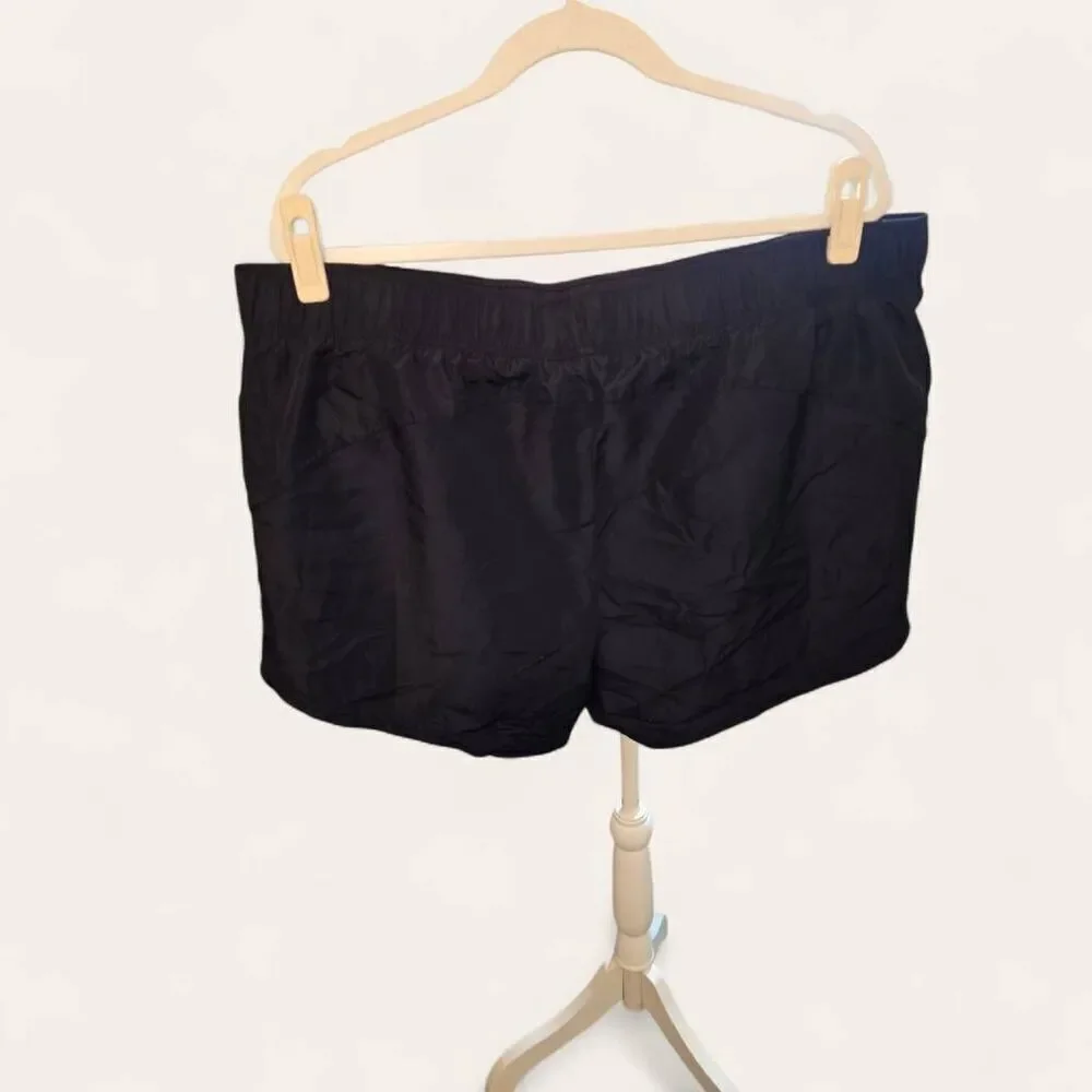 Athletic Works Women's PLUS Size 20 Black DriWorks Moisture Wicking Shorts